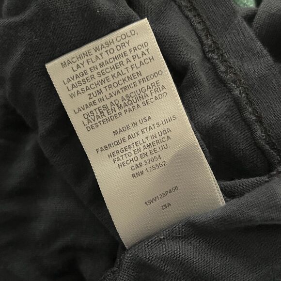 Dolan Left Coast Shirt Tank Top V-Neck Sleeveless Blue Peplum Ruffle Small - Picture 10 of 10